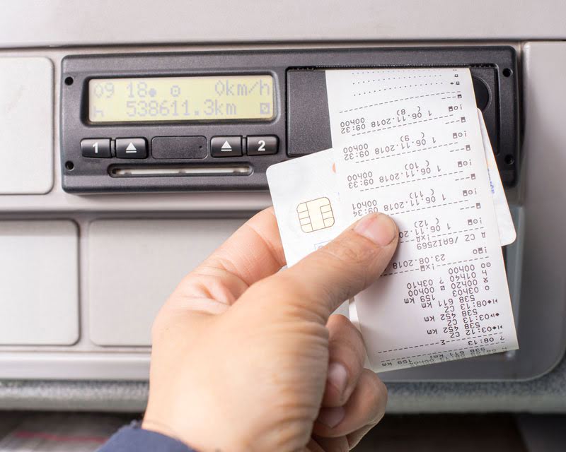 Tachograph data is information about speed, driving and rest times as well as working hours of drivers